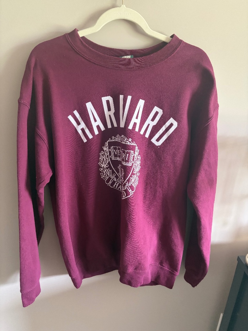 Burgundy Harvard sweatshirt